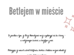 Betlejem w mieście - współczesne Jasełka