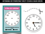 Szablon Tarczy & Wskazówek Zegara do Druku I wycięcia. Nauka Godzin dla Dzieci