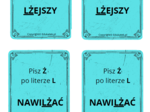 Memory ortograficzne – zasady pisowni ż-rz (wersja kolorowa)