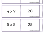 Fiszki – tabliczka mnożenia
