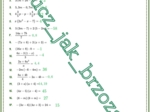 Wyrażenia algebraiczne, upraszczanie, obliczanie wartości liczbowej, klasa 7, karta pracy z hasłem
