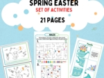 Spring Easter set of activities/ Wiosna Wielkanoc zestaw zadań dla przedszkola, na zajęcia rewalidadyjne/ rewalidacja indywidualna, dobre dla SPE