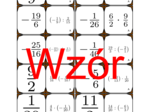 Domino - Mnożenie i dzielenie dodatnich i ujemnych ułamków | matematyka
