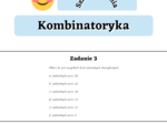 Kombinatoryka - gotowe zadania na lekcję. Szkoła średnia :-)