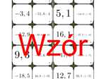 Domino - Dzielenie dodatnich i ujemnych liczb dziesiętnych | matematyka