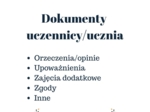 Teczka wychowawcy - wkładki do segregatora.