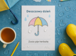 Karta pracy „Co robić, gdy pada deszcz?”