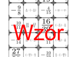 Domino - Dzielenie dodatnich i ujemnych ułamków | matematyka