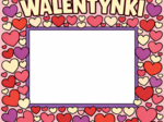 Walentynki – fotoramka do kolorowania – XXL (6×A4) + A4 (mini)
