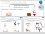 RUSZ GŁOWĄ - REBUSY matematyczne / KARTY PRACY kl.4 – kl. 5 PDF / 24 rebusy + ROZWIĄZANIA