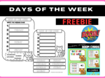 DAYS OF THE WEEK - FREEBIE