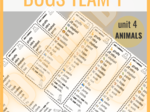 Bugs Team 1 unit 4 ANIMALS - zakładki do książki