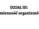 Zmienność organizmów KLASA 4 ROZSZERZENIE BIOLOGIA