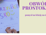 Obwód prostokąta - lekcja na dworze klasa 3/4/5