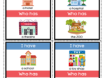 I HAVE... WHO HAS...? - PLACES IN TOWN | Gra Ja mam, Kto ma w języku angielskim do ćwiczenia słownictwa (MIEJSCA W MIEŚCIE)  ESL (A1)