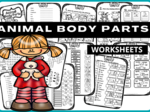 ANIMAL BODY PARTS - WORKSHEETS