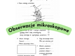 Obserwacje mikroskopowe - karta pracy