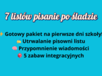 ✉️ Listy z wakacji – pakiet na początek roku - 7 listów pisanie po śladzie, propozycja 5 zabaw integracyjnych.