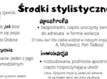 Środki stylistyczne w pigułce