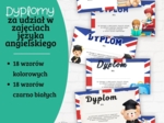 Dyplomy za udział w zajęciach języka angielskiego