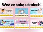 Weź ze sobą uśmiech!- Dzień uśmiechu- Dzień życzliwości- całoroczne- 8 kolorowych kart A4
