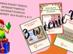MEGA Pakiet: Matematyczne kalendarze adwentowe – Klasy 4, 6 i 7. Interaktywne kalendarze. Wyświetlasz, nie drukujesz. Pełna interaktywność! Kalendarz automatycznie udostępnia zadania dopiero w odpowiednim dniu.