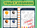 Karty pracy na temat kosmosu
