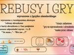 Rebusy i gry wyrazowe z języka niemieckiego - wklejki z języka niemieckiego