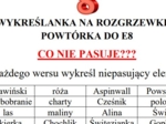 Wykreślanka - powtórka do E8