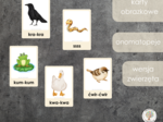 Karty obrazkowe - onomatopeje - zwierzęta
