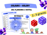 Colours - kolory. Gra planszowa z kostką.