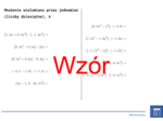 Mnożenie wielomianu przez jednomian (liczby dziesiętne) | matematyka, algebra | 26 kolumn