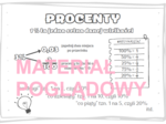 Procenty - notatka, wklejka klasy 5, 6, 7, 8
