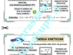 Energia kinetyczna - wklejka do zeszytu.