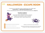 HALLOWEEN - Escape Room/ Stacje dydaktyczne (klasy 1-3)