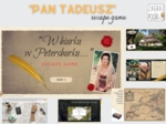 Wirtualny escape room - "Pan Tadeusz" Adama Mickiewicza