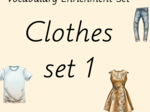 Zestaw kart obrazkowych: CLOTHES SET 1