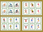 DZIEŃ SPORTU – memory – 42 szt. – biblioteka – przedszkole – świetlica