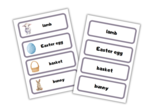 Easter Flashcard Set- Zestaw Wielkanocnych kart obrazkowych i wyrazowych