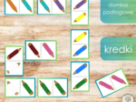Domino podłogowe - kredki