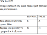 Pierwiastki chemiczne-prawda czy fałsz?