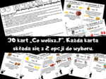 Kreatywne matematyczne karty: Co wolisz..? - pole powierzchni i objętość graniastosłupów (prostopadłościany, sześciany, graniastosłupy proste)