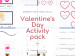 Valentine's Day Activity Pack - literacy and numeracy skills