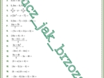 Wyrażenia algebraiczne, upraszczanie, obliczanie wartości liczbowej, klasa 7, karta pracy z hasłem