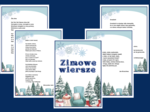 ZIMOWE WIERSZE – zima - biblioteka – świetlica – WIERSZE – GAZETKA – wersja 1