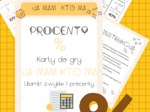 Procenty - karty do gry