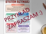 System rzymski - plakat, gazetka