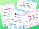 Dyplomy i zaproszenia - Dzień Mamy i Taty