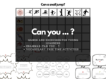 Gry do ćwiczenia czasownika CAN + free time activities dla młodszych dzieci