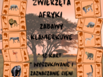 Zwierzęta Afryki zabawy klamerkowe CIENIE